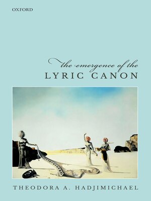 cover image of The Emergence of the Lyric Canon